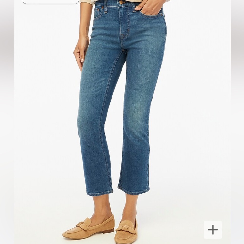 J.Crew Mid rise flare crop jean 30 NWT